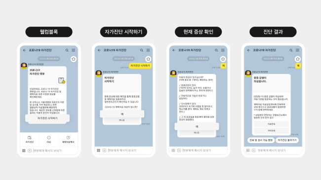 카카오 코로나19 자가진단 챗봇(이미지=서울대병원 제공)
