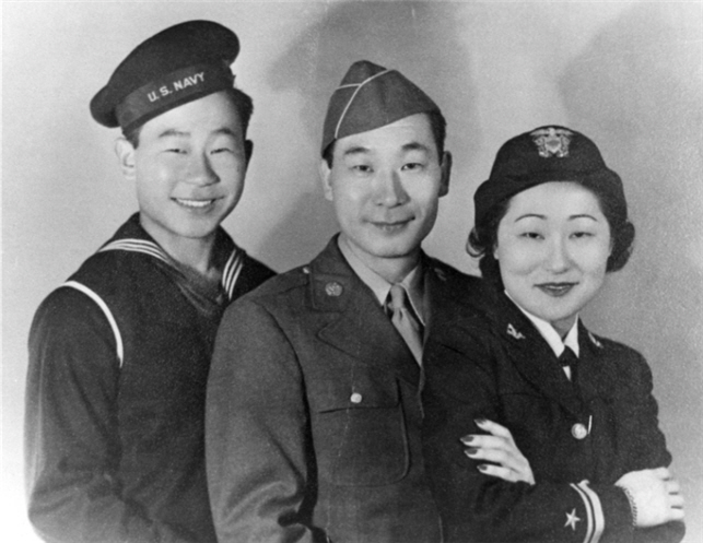 국가보훈처는 지난달 26일 별세한 도산 안창호 선생 막내아들 안필영(Ralph Ahn) 선생의 유족에게 국가보훈처장 명의 조전을 보내 애도를 전했다고 2일 밝혔다. 왼쪽부터 안필영, 안필립, 안수산 선생. 2022.03.02. (사진=국가보훈처 제공) 