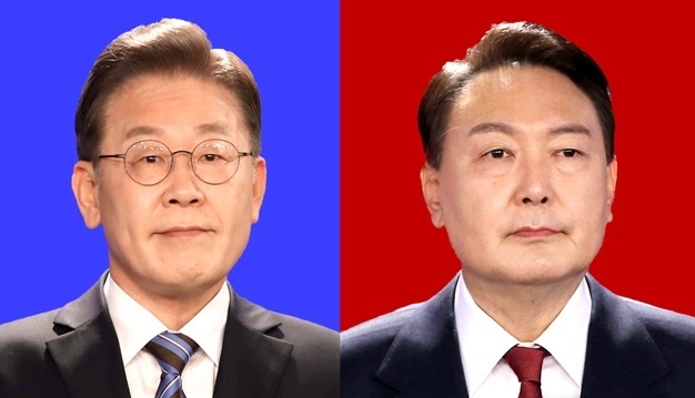 더불어민주당 이재명(왼쪽), 국민의힘 윤석열 대선후보.(사진=뉴시스 제공)