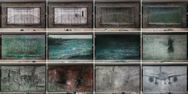 정석희, The Window, 154개의 회화로 구성된 영상, 4분, 2022
