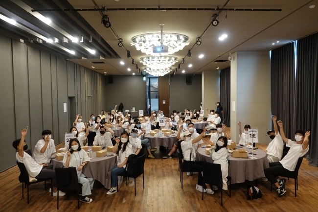 2021년 천안시청소년수련관의 청소년 국제교류 프로그램 참여 청소년들의 모습.(사진=천안시 제공)