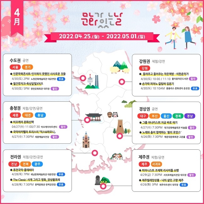 4월 문화가 있는 날 전국 문화지도