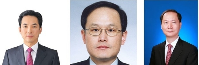 윤석열 정부는 13일 국가 보훈처장에 박민식 전 의원, 인사혁신처장에 김승호 전 인사혁신처 소청심사위원장, 법제처장에 이완규 변호사를 임명했다. 사진은 왼쪽부터 박민식, 김승호, 이완규. (사진=대통령 대변인실 제공) 