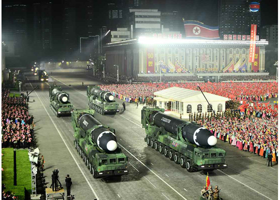 북한 화성-15형 대륙 간 탄도 미사일(ICBM). 2022.04.26. (사진=노동신문 누리집 갈무리) 