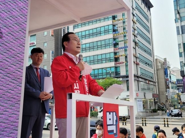 박상돈 천안시장 후보 캠프 선거운동 출정식(사진=박상돈 후보 선거캠프)