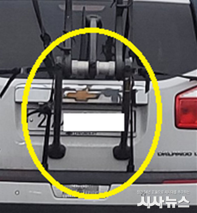 등록번호판 가림