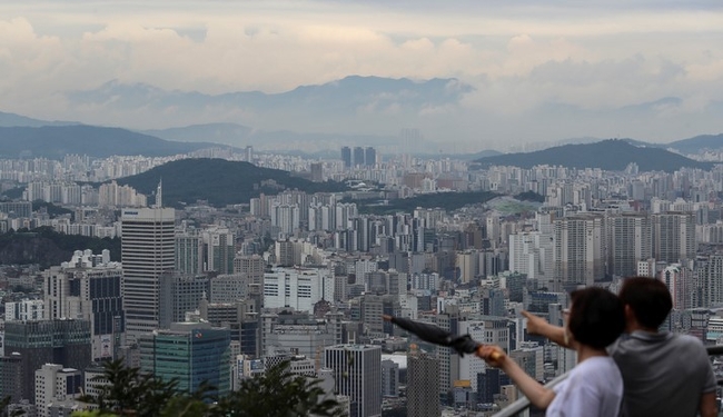 서울 남산에서 바라본 서울 아파트 모습. (사진=뉴시스)