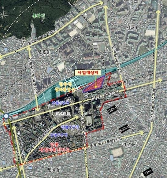 서울시는 지난 26일 제7차 도시재정비위원회를 열어 상봉재정비촉진지구 재정비촉진계획 변경안에 대해 수정 가결했다고 27일 밝혔다. (사진=서울시 제공).