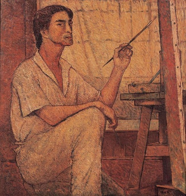자화상, 1943, 캔버스에 유채, 94×80cm, 개인 소장