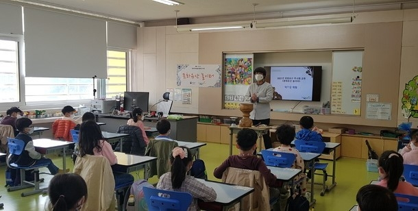 문화유산 특성화 교육 진행 모습. (사진=한국문화재재단)