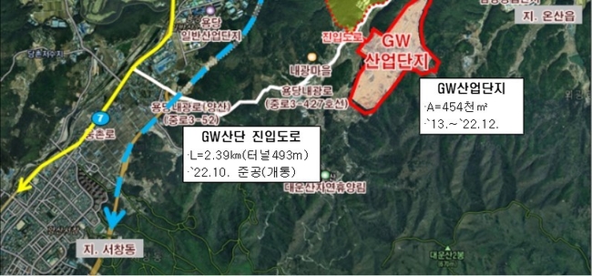 GW 일반산업단지 위치도