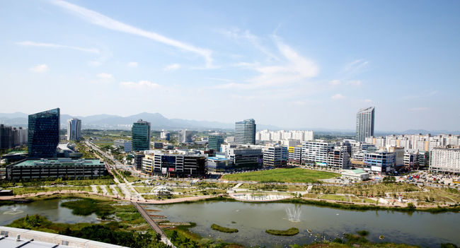 한국전력 등 16개 공공기관이 이전한 빛가람(나주)혁신도시 전경. (사진=나주시 제공)