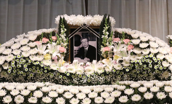 16일 오전 서울 서대문구 연대 세브란스병원 장례식장에서 윤관 전 대법원장의 영결식이 법원장(法院葬)으로 치러지고 있다. (사진=뉴시스 제공)