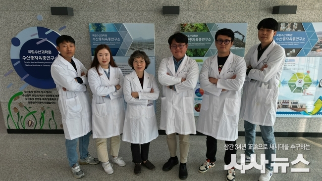 단체사진(수산종자육종연구소 직원들)
