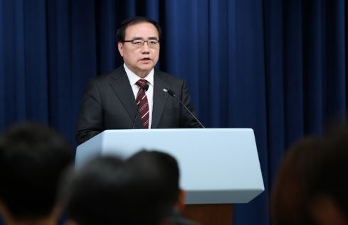 김성한 국가안보실장이 2일 서울 용산 대통령실 청사 브리핑룸에서 북한의 탄도미사일 발사 관련 브리핑을 하고 있다. (사진=뉴시스 제공)