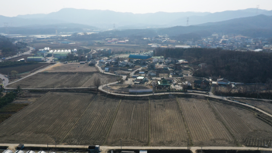 용인 반도체 클러스터가 들어설 경기도 용인시 처인구 원삼면 일대 모습. 