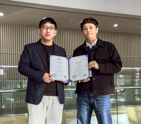 ㈜해시스크래퍼 김경호 대표이사(좌), 안석민 연구개발팀장(우)