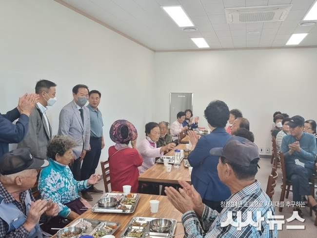 원자력환경공단, 양남면발전협의회와 노인무료급식소 방문 사진