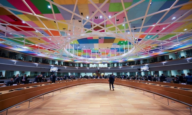24일 벨기에 브뤼셀에서 열린 EU 에너지 장관회의 모습. 