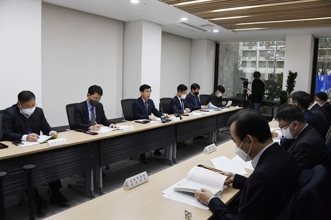 최상대 기획재정부 차관이 서울 영등포구 한국수출입은행에서 열린 '재정집행관계차관회의'를 주재, 모두발언을 하고 있다. (사진=기재부 제공) 