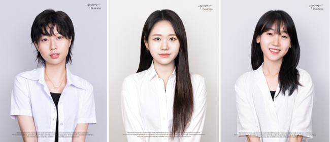 금상을 수상한 동덕여대 실내디자인전공 (좌측부터) 전지현, 장다겸, 정희운 학생(사진=동덕여대 제공)