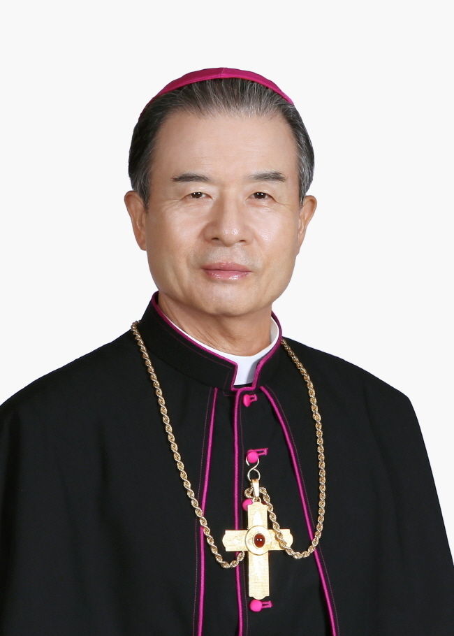 한국천주교주교회의 의장 이용훈 주교.