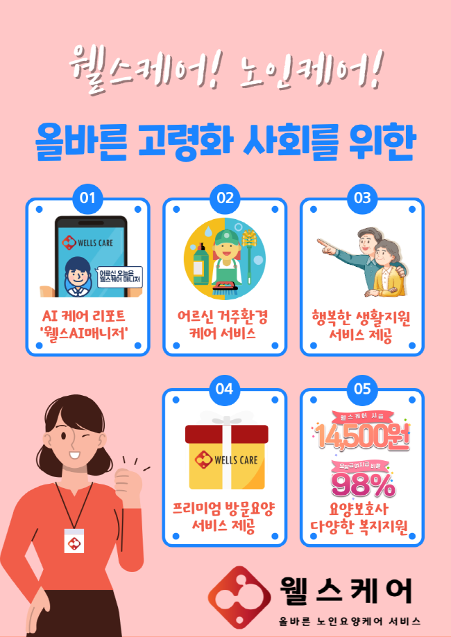 (주)스핀택이 시작한 프리미엄 방문요양 서비스 헬스,케어.(사진=스핀택 제공)