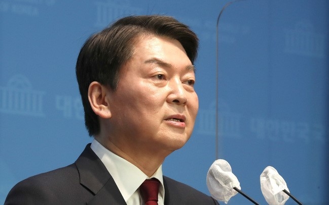 안철수 국민의힘 당 대표 후보가 3일 오전 서울 여의도 국회 소통관에서 열린 단일화 1주년 성명 발표 기자회견에서 발언하고 있다. (사진=뉴시스)