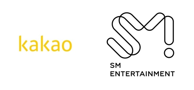 카카오, SM엔터테인먼 로고.
