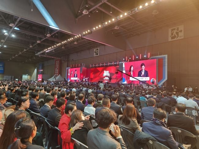 국민의힘 전당대회가 지난 3월 8일 경기 고양시 일산 킨텍스에서 개최되고 있다.(사진=뉴시스 제공)