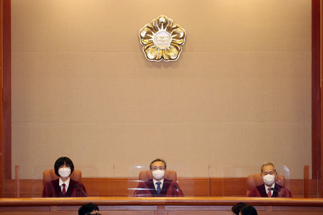 헌법재판소 대심판정(사진=뉴시스 제공)