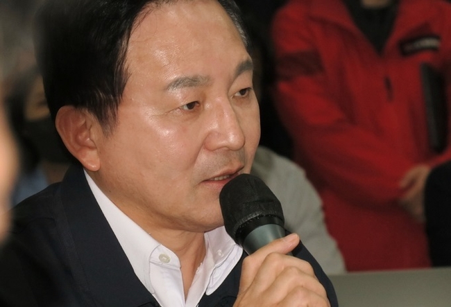 원희룡 국토교통부 장관이 24일 오전 인천 부평구 ‘인천 전세피해지원센터’를 방문해 발언을 하고 있다. (사진=뉴시스 제공)