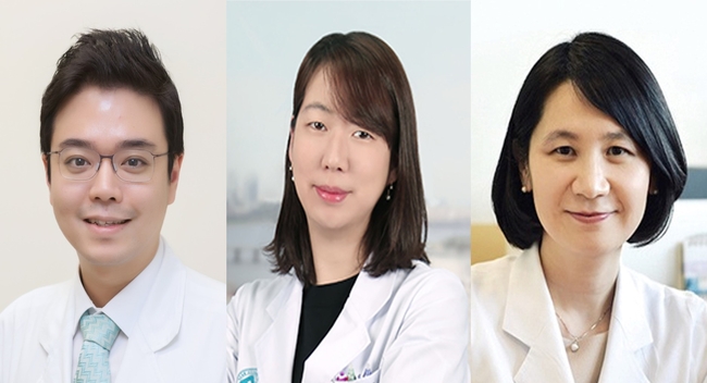 왼쪽부터 서울아산병원 내분비내과 정창희·조윤경, 건강의학과 김홍규 교수. (사진=서울아산병원 제공)