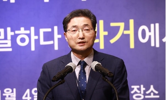 이승헌 한국은행 부총재가 4일 서울 소공동 웨스틴조선호텔에서 열린 2021 한국통계학회-한국은행 공동 포럼에 참석해 환영사를 하고 있다. (사진=한국은행 제공) 