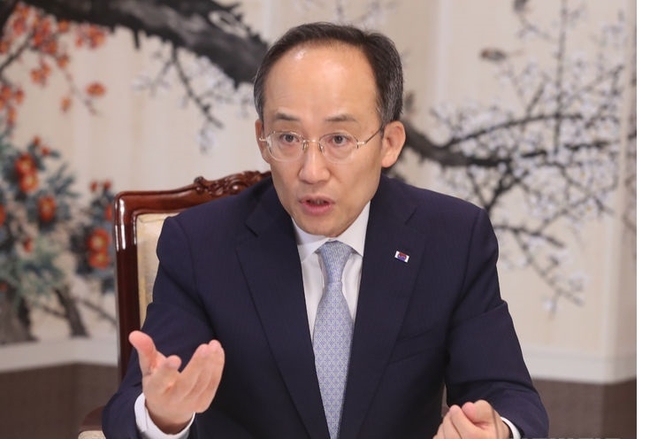 추경호 경제부총리 겸 기획재정부 장관이 발언하고 있다. (사진=뉴시스 제공)