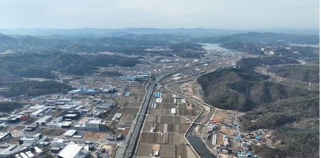  첨단 시스템 반도체 국가산단이 들어설 이동·남사읍 일대 전경(사진제공=용인시)