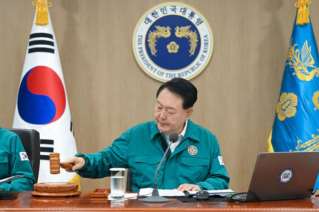 윤석열 대통령이 지난달 18일 서울 용산 대통령실 청사에서 열린 국무회의를 주재하고 있다. (사진=대통령실 제공) 