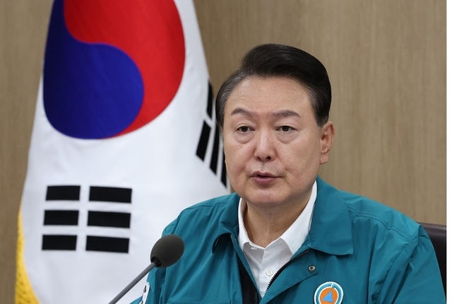 윤석열 대통령이 지난 8월 21일 서울 용산 대통령실 청사에서 을지 및 제35회 국무회의를 주재하고 있다. (사진=뉴시스 제공)