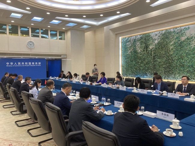 제27차 한·중 경제공동위원회가 오영주 외교부 2차관과 리페이(李飛) 중국 상무부 부부장을 수석대표로 해 29일 오전 중국 베이징에서 개최됐다. (사진=외교부/뉴시스 제공)