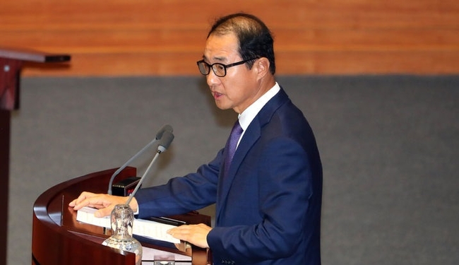 이성만 무소속 의원이 지난 6월 12일 오후 서울 여의도 국회에서 열린 제407회국회(임시회) 제1차 본회의에서 본인의 체포동의안과 관련 발언을 하고 있다.(사진=뉴시스 제공)