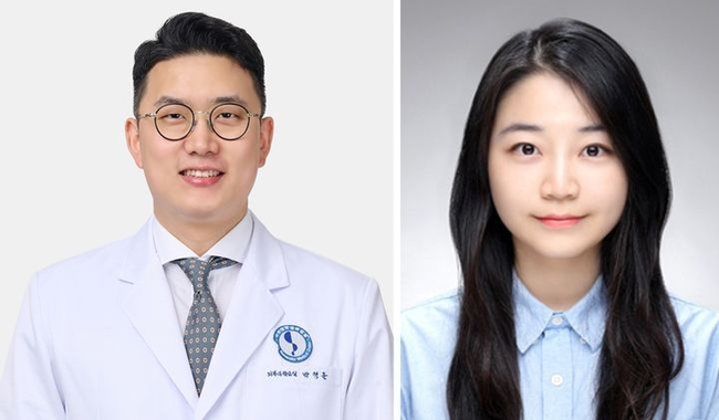 아주대병원 박영준 교수, 김율희 전공의. (사진=아주대병원 제공) 