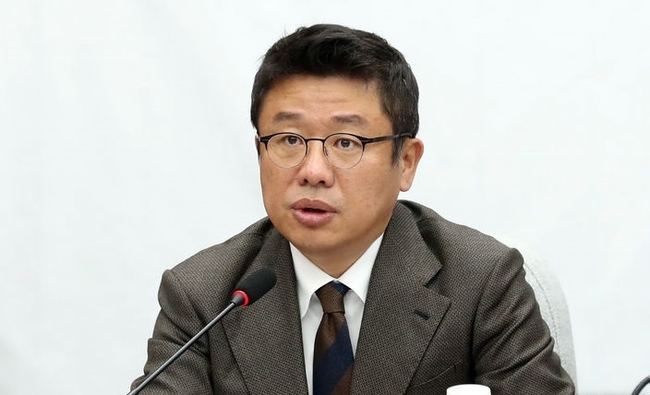 유의동 국민의힘 정책위의장이 지난달 20일 오전 서울 여의도 국회에서 열린 국정감사 대책회의에서 발언을 하고 있다.(사진=뉴시스 제공)