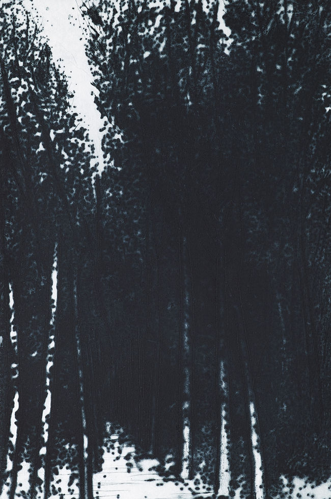 새벽-22306(Day break-22306). 30x45cm, Drypoint. 2023