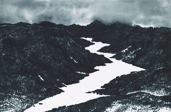 새벽-21446(Day break-21446). 30x45cm, Drypoint, 2014