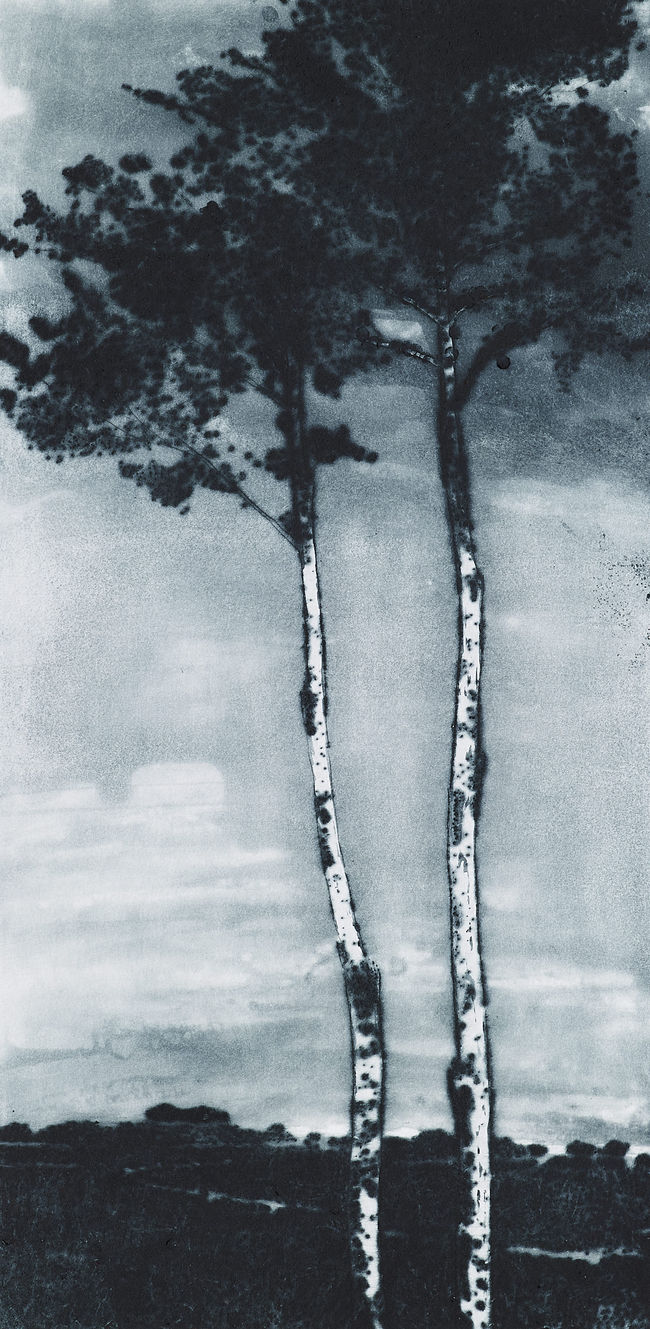 새벽-21477(Day break-21477). 40x20cm, Drypoint, 2014