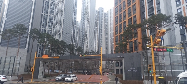 청천2구역 주택재개발 정비사업 e편한세상부평그랑힐스 전경(사진=홍경의 기자)