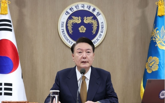 윤석열 대통령이 9일 서울 용산 대통령실 청사에서 열린 국무회의에서 발언하고 있다. (사진=뉴시스 제공)