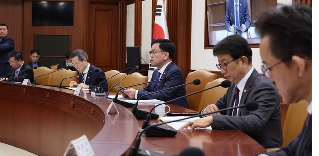 최상목 경제부총리 겸 기획재정부 장관이 지난 14일 오전 서울 종로구 정부서울청사에서 열린 비상경제장관회의에 참석해 발언하고 있다. (사진=뉴시스 제공)