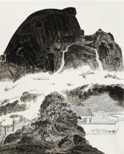  인왕산, 2022, Ink on paper, 125.5 x 100.5cm