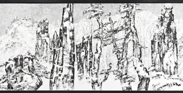 <금강설경, Mt. Geumgang-Winter> 중 일부